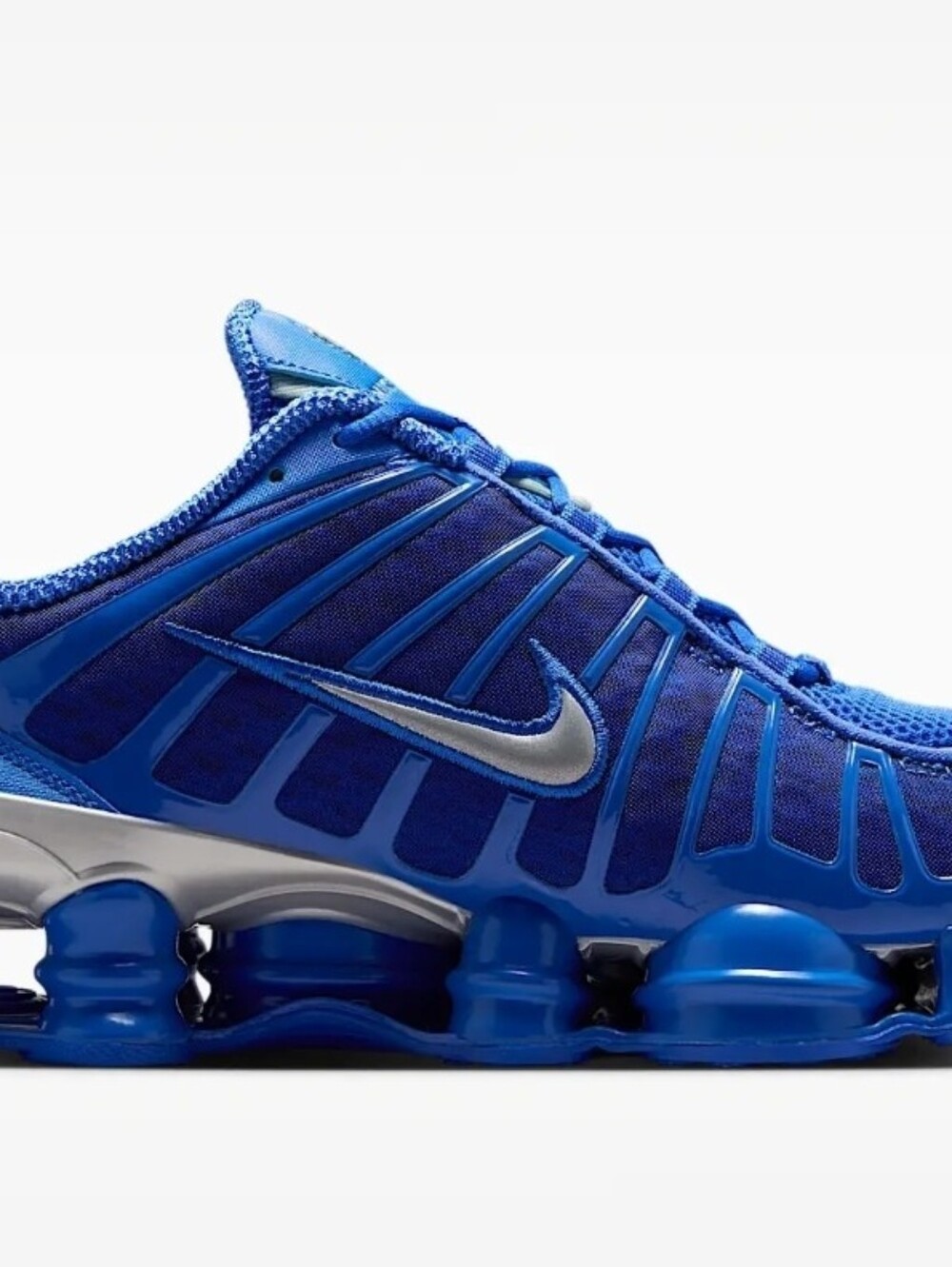 Nike Shox TL Hyper Royal Blue Metallic Silver Running Shoes AV3595-400 Men's - Picture 2 of 8